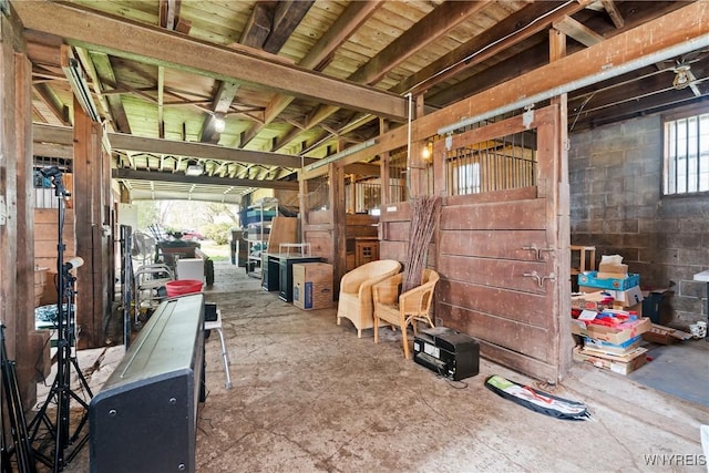 view of stable