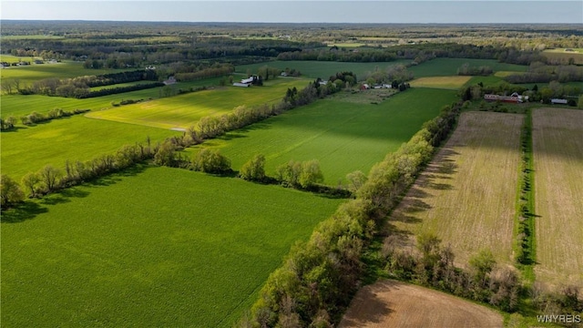 aerial view of sparsely populated area