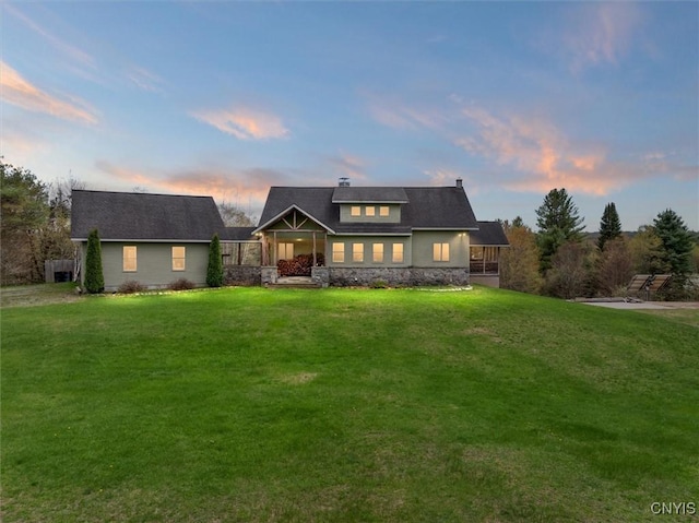 463 Hughes Rd, Russia, NY 13438 - view of front facade featuring a front lawn