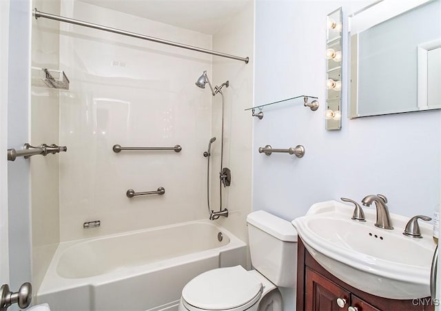 6 Tyler Ct, Manlius, NY 13104 - bathroom with toilet, bathing tub / shower combination, and vanity