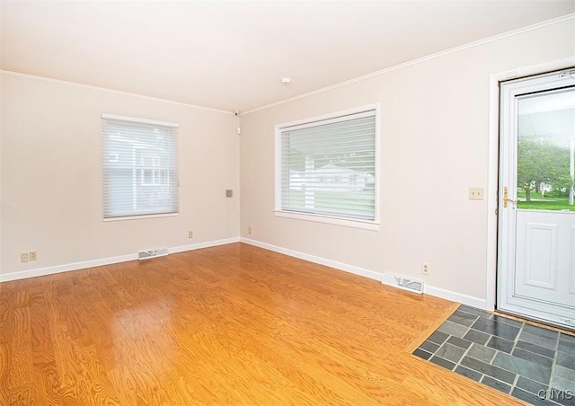 6 Tyler Ct, Manlius, NY 13104 - unfurnished room featuring crown molding, wood finished floors, and baseboards