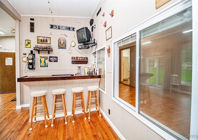 6 Tyler Ct, Manlius, NY 13104 - indoor dry bar featuring wood finished floors