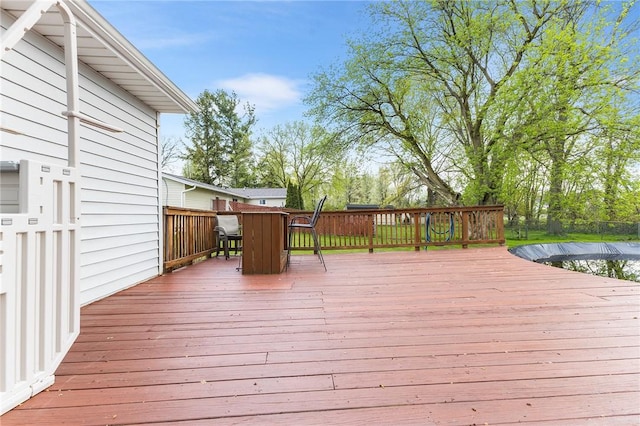 2033 Clarkson Parma Tl Rd, Clarkson, NY 14420 - wooden deck with outdoor dining space