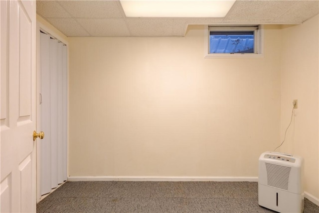 48 Hemlock Ln, Erwin, NY 14870 - finished basement featuring carpet floors and a drop ceiling
