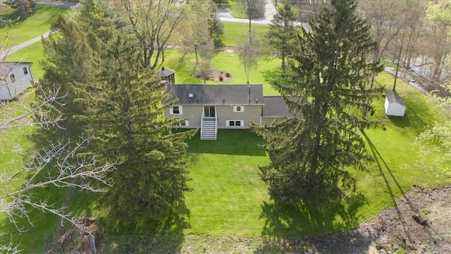 view from above of property