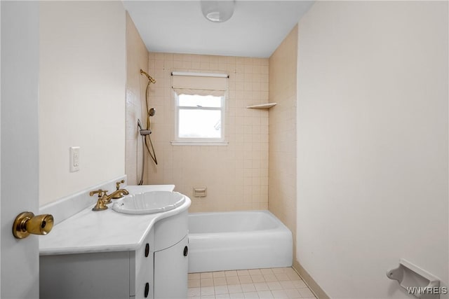 187 Dan Troy Dr, Amherst, NY 14221 - full bathroom featuring shower / tub combination, tile patterned flooring, and vanity