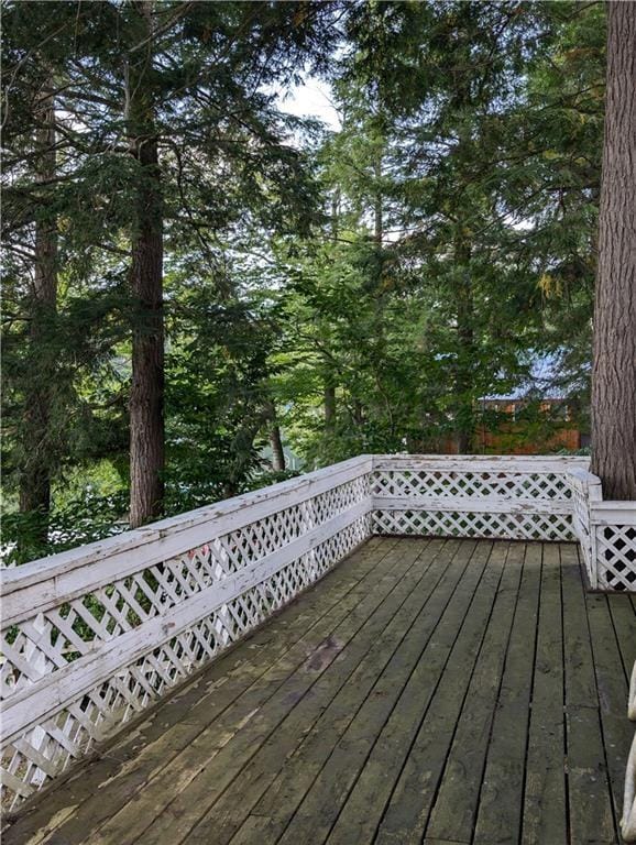 9107 E Shore Rd, Howard, NY 14810 - view of wooden deck