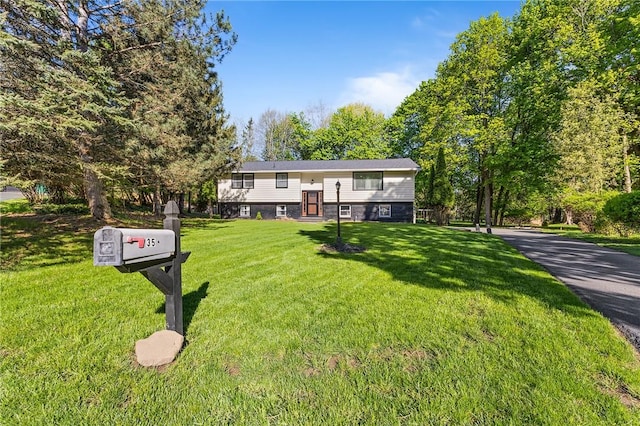 35 Squire Cir, Penfield, NY 14526 - bi-level home with a front lawn