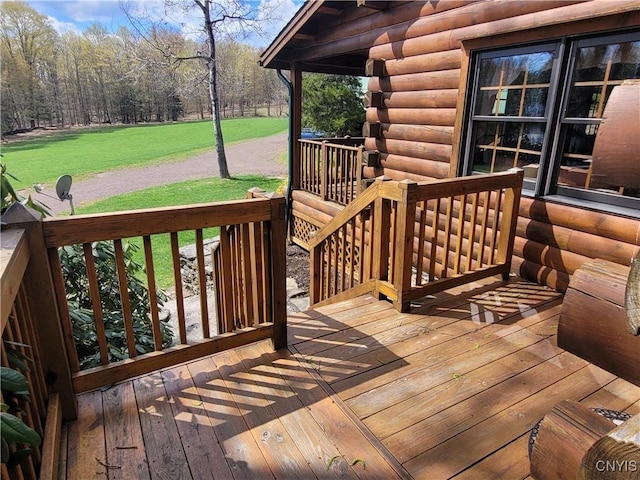 177 Woodchuck Run, Jefferson, NY 12093 - view of wooden deck
