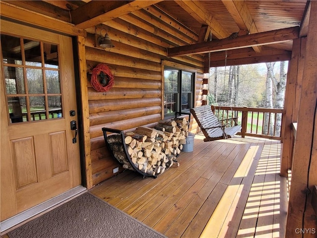 177 Woodchuck Run, Jefferson, NY 12093 - view of wooden deck