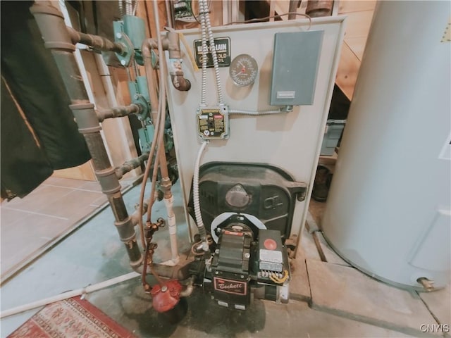 177 Woodchuck Run, Jefferson, NY 12093 - utility room with a heating unit