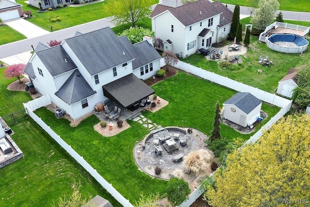 view of subject property