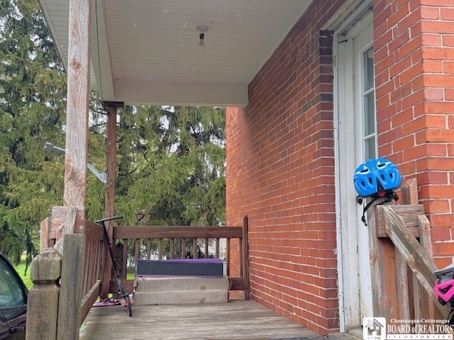 154 N Portage St, Westfield, NY 14787 - view of wooden terrace