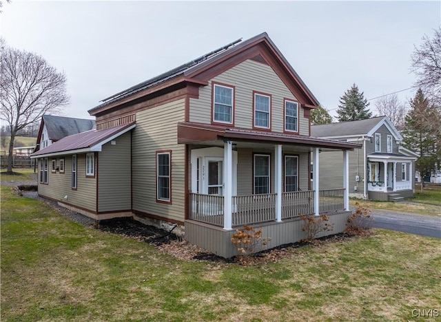 2795 State Route 12b, Marshall, NY 13328 - view of property exterior featuring a porch and a lawn
