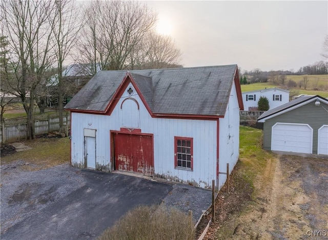 2795 State Route 12b, Marshall, NY 13328 - view of barn with fence