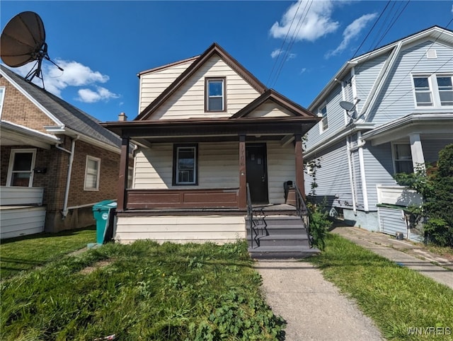 1706 Niagara St, Niagara Falls, NY 14303 - view of front of home featuring covered porch