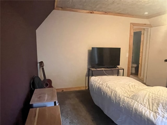 8 S St, Friendship, NY 14739 - bedroom with carpet flooring, vaulted ceiling, and baseboards