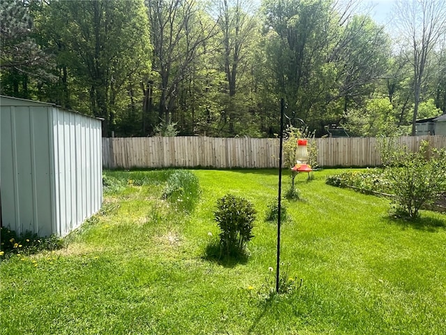 8 S St, Friendship, NY 14739 - view of yard with a storage unit and an outbuilding