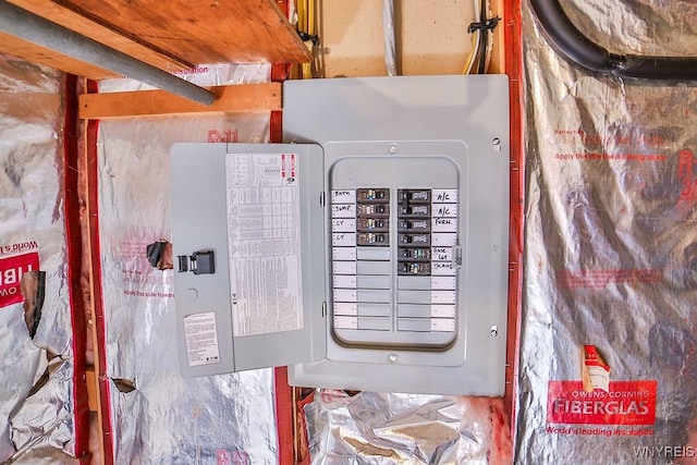 7025 Academy Ln, Lockport-Town, NY 14094 - utility room with electric panel