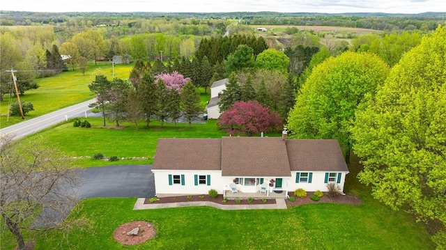 aerial view of property and surrounding area