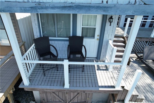 179 E Lake Rd, Deruyter, NY 13052 - deck featuring stairs