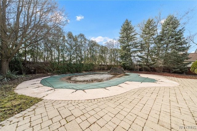 148 Mullen St, Tonawanda-City, NY 14150 - view of pool with a patio, a fenced backyard, and a covered pool