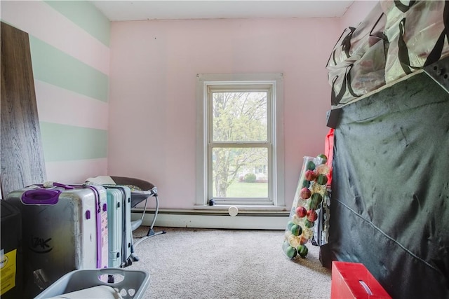 48 Division St, Maryland, NY 12155 - bedroom with multiple windows, carpet flooring, and a baseboard radiator