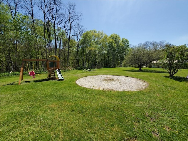48 Division St, Maryland, NY 12155 - view of grassy yard with a playground