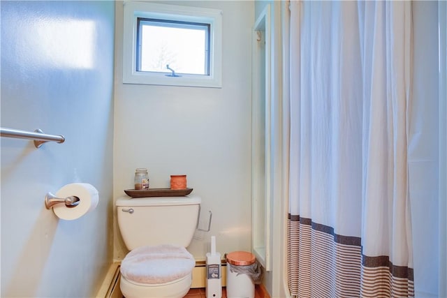 48 Division St, Maryland, NY 12155 - full bath with toilet and curtained shower
