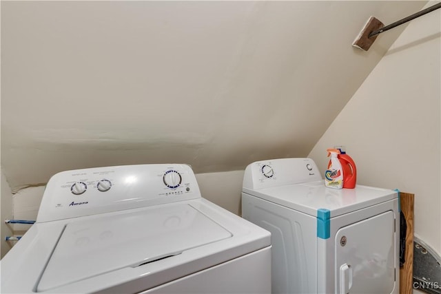 laundry area featuring washer and dryer