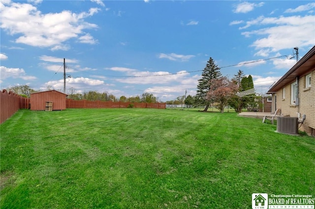 20 Post Rd, Amherst, NY 14221 - view of yard with central AC, a storage unit, and an outbuilding