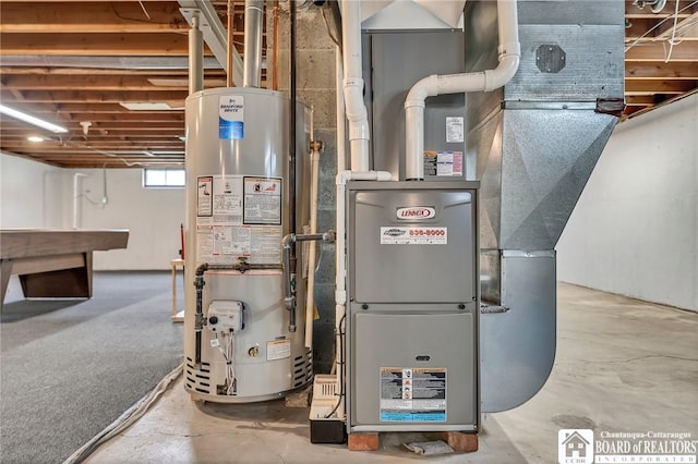 20 Post Rd, Amherst, NY 14221 - utility room with water heater and heating unit