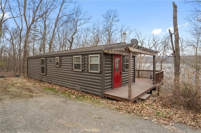4308 Masternardi Rd, Hector, NY 14818 - view of outdoor structure with a pergola and an outdoor structure