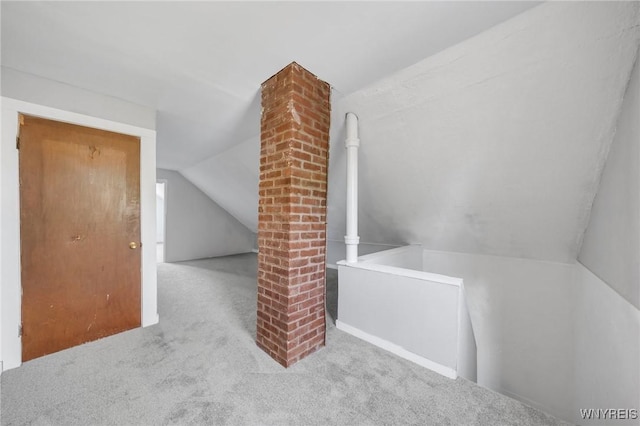 111 Roesch Ave, Buffalo, NY 14207 - additional living space featuring vaulted ceiling and carpet flooring