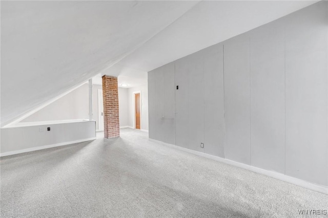 111 Roesch Ave, Buffalo, NY 14207 - bonus room with vaulted ceiling, carpet, ornate columns, and baseboards