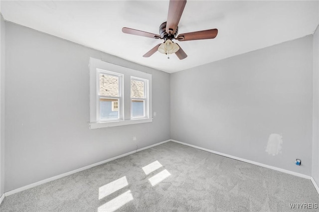 111 Roesch Ave, Buffalo, NY 14207 - unfurnished room with carpet flooring, baseboards, and a ceiling fan