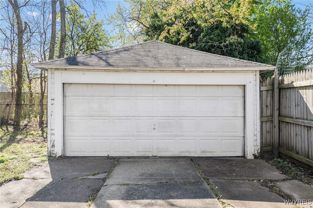 111 Roesch Ave, Buffalo, NY 14207 - detached garage featuring fence