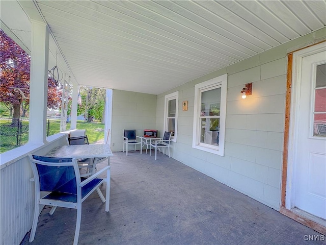 view of patio / terrace with outdoor dining space
