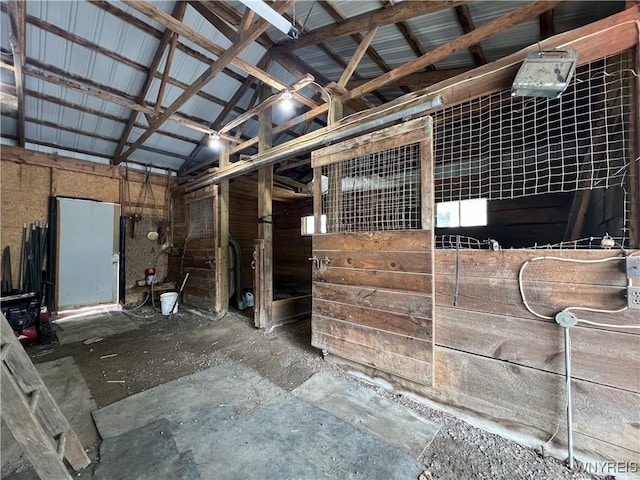 view of horse barn