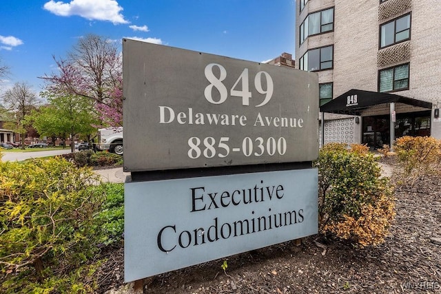 849 Delaware Ave Unit 305, Buffalo, NY 14209 - view of community / neighborhood sign