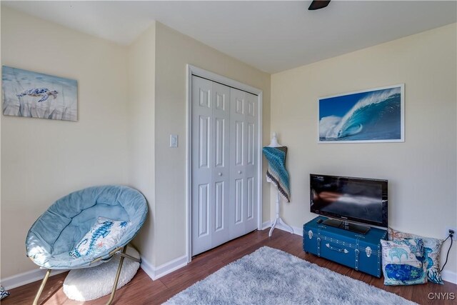 210 Funnycide Dr, Hounsfield, NY 13685 - living area with wood finished floors and baseboards