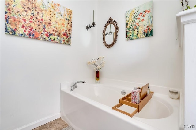 210 Funnycide Dr, Hounsfield, NY 13685 - full bathroom with a garden tub, baseboards, and tile patterned flooring