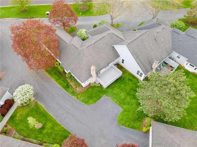 view from above of property