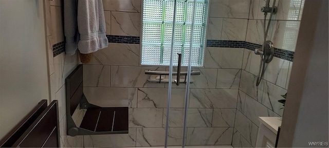 72 Ebenezer Dr Rear, Rear, West Seneca, NY 14224 - full bathroom featuring a shower stall and vanity