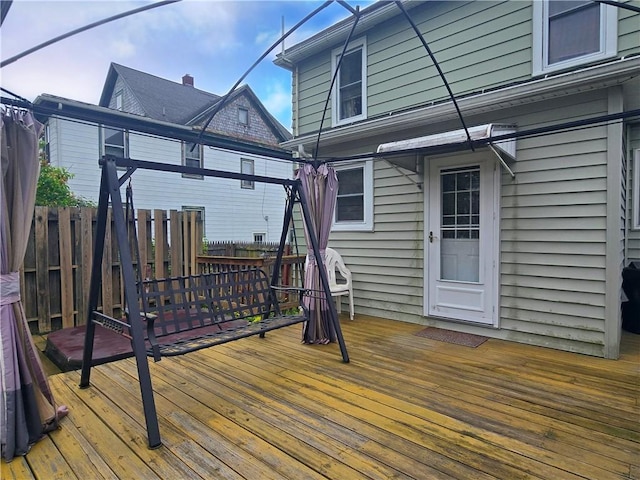612 Reynolds St, Elmira-City, NY 14904 - deck with fence