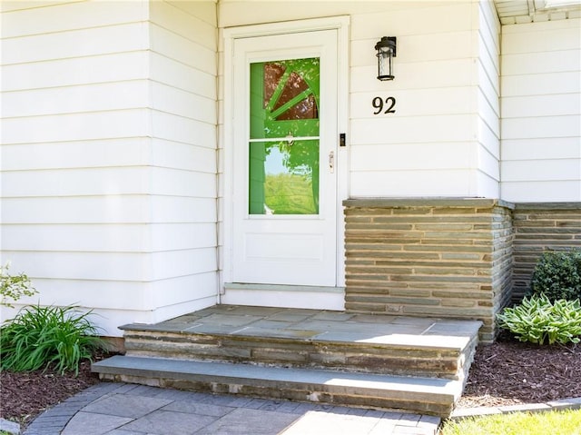 view of exterior entry