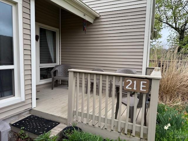 2128 Beta Dr Unit 21E, Virgil, NY 13045 - view of wooden deck