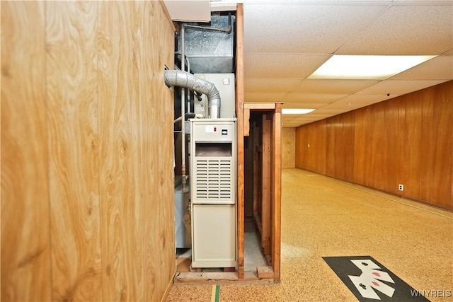 41 Della Dr, Lackawanna, NY 14218 - finished basement featuring wood walls
