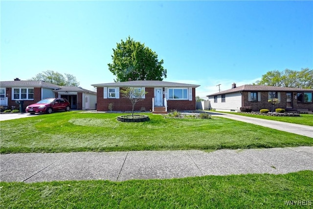 41 Della Dr, Lackawanna, NY 14218 - single story home with brick siding and a front yard