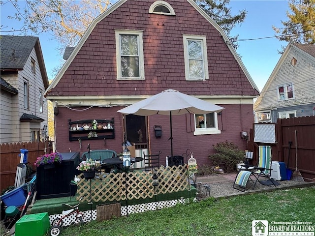214 Hazzard St, Jamestown, NY 14701 - back of house with a gambrel roof